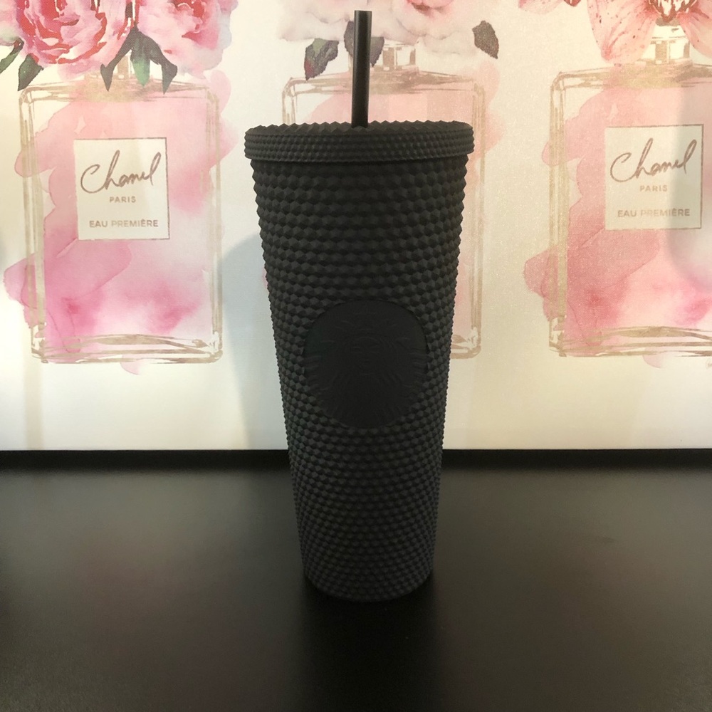 Starbucks Black Matte Studded Cold Venti Tumbler 24 oz Cup Brand New